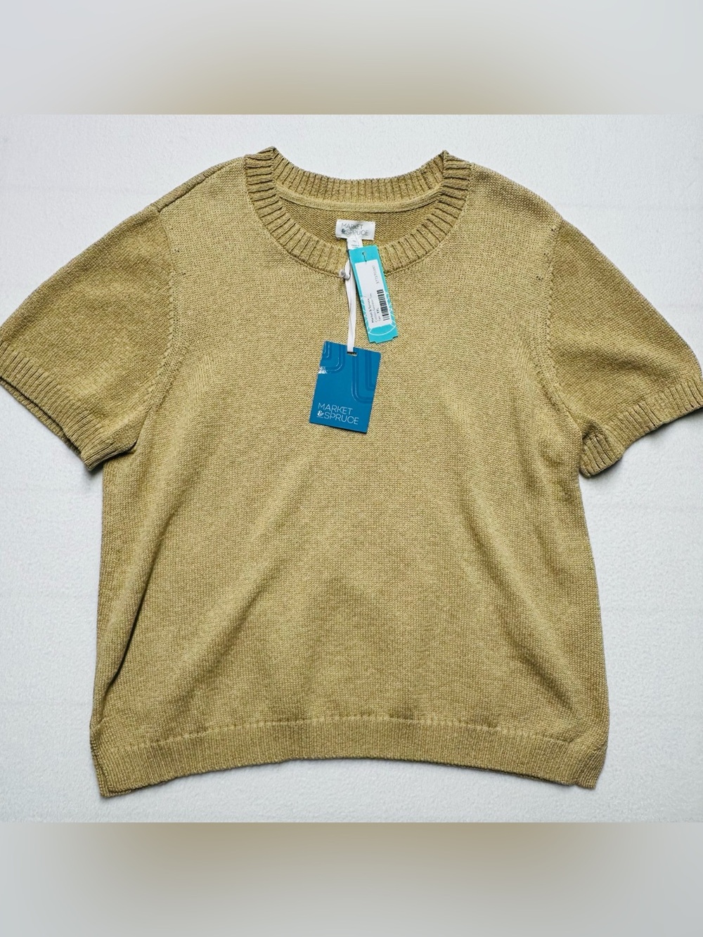 Market & Spruce XXL NWT Golden Tan Short Sleeve Sweater Tee Stitch Fix